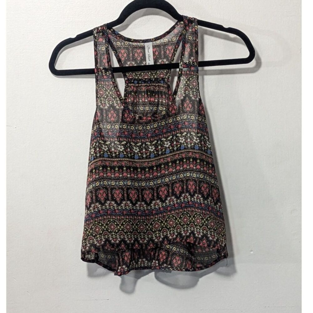 Final Touch racerback sheer loose tank top